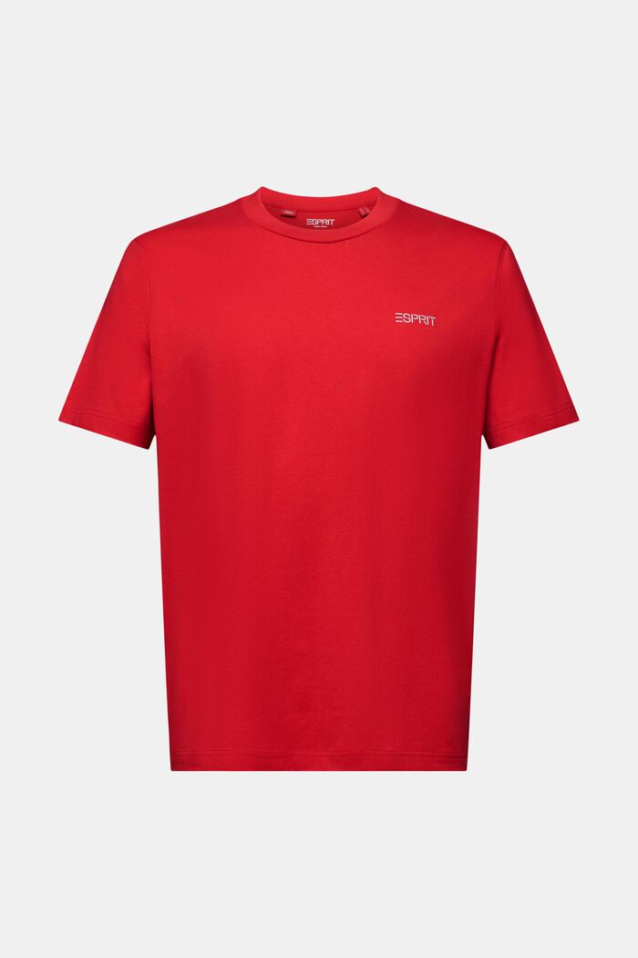 Unisex tričko s logem, DARK RED, detail image number 7