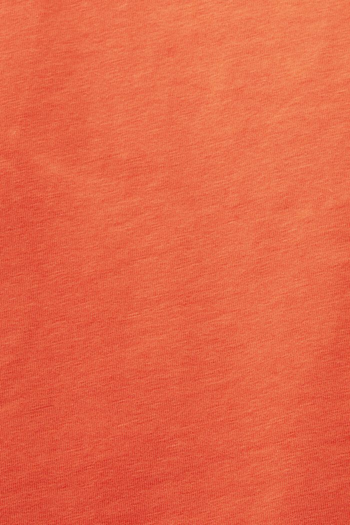 Tričko s lodičkovým výstřihem, ORANGE RED, detail image number 5