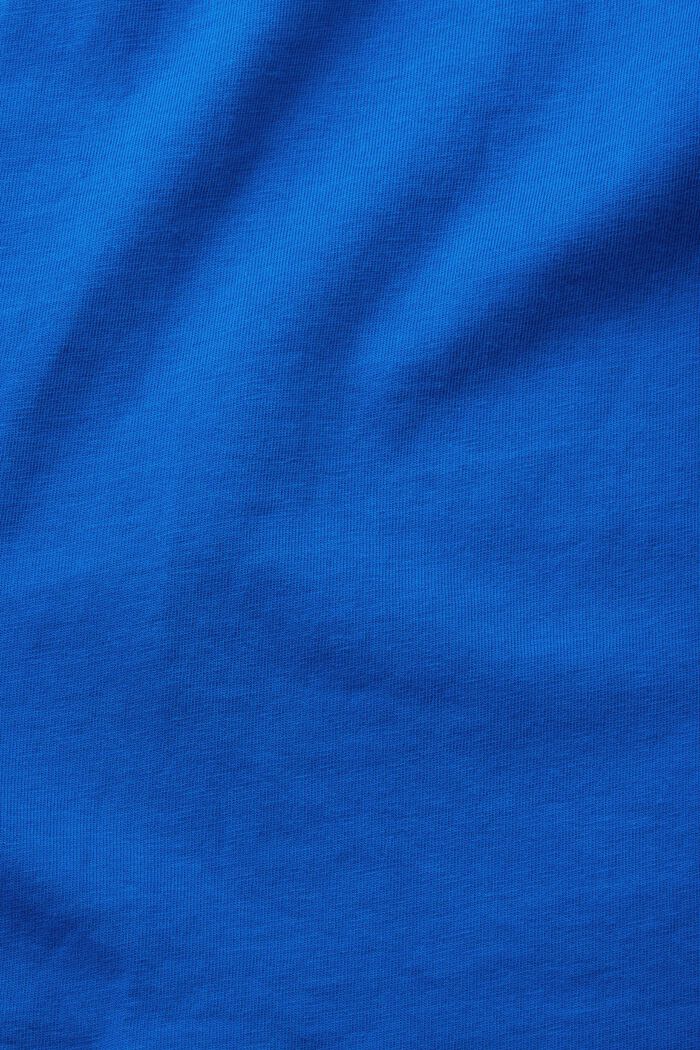 Bavlněné tričko s kulatým výstřihem, BLUE, detail image number 5