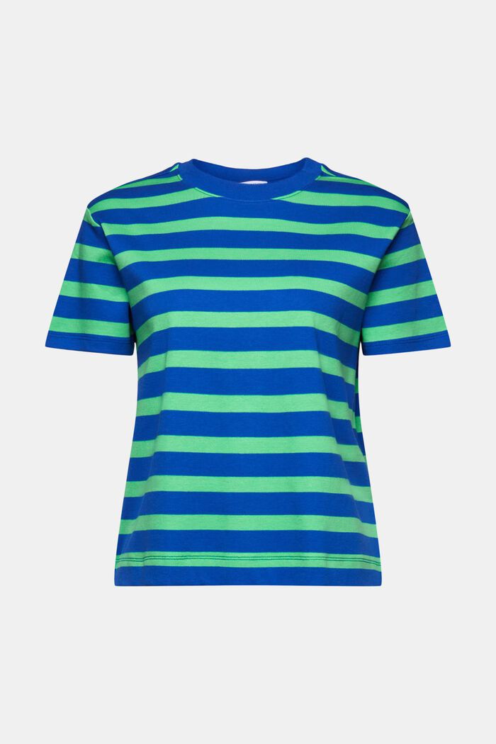 Pruhované tričko s kulatým výstřihem, BRIGHT BLUE, detail image number 5