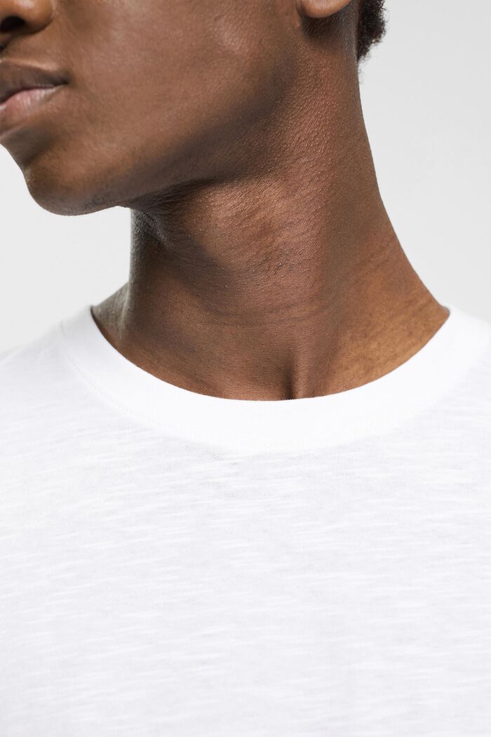 Žerzejové tričko, 100 % bavlna, WHITE, detail image number 2