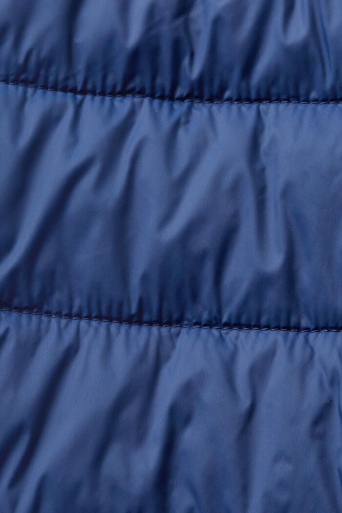 Prošívaná bunda s vysokým límcem, PETROL BLUE, detail image number 4