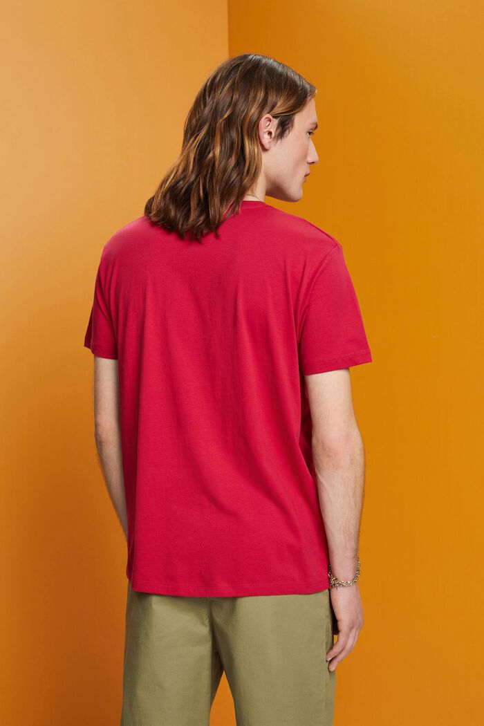Bavlněné tričko s potiskem, DARK PINK, detail image number 3