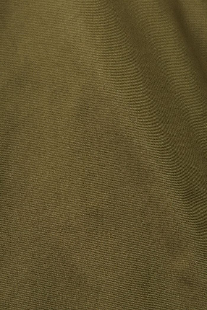 Bunda ze směsi s bavlnou, KHAKI GREEN, detail image number 7