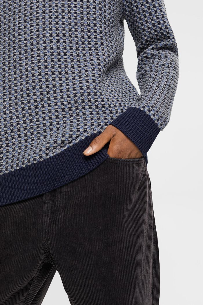 Barevný pletený pulovr, MEDIUM GREY, detail image number 2