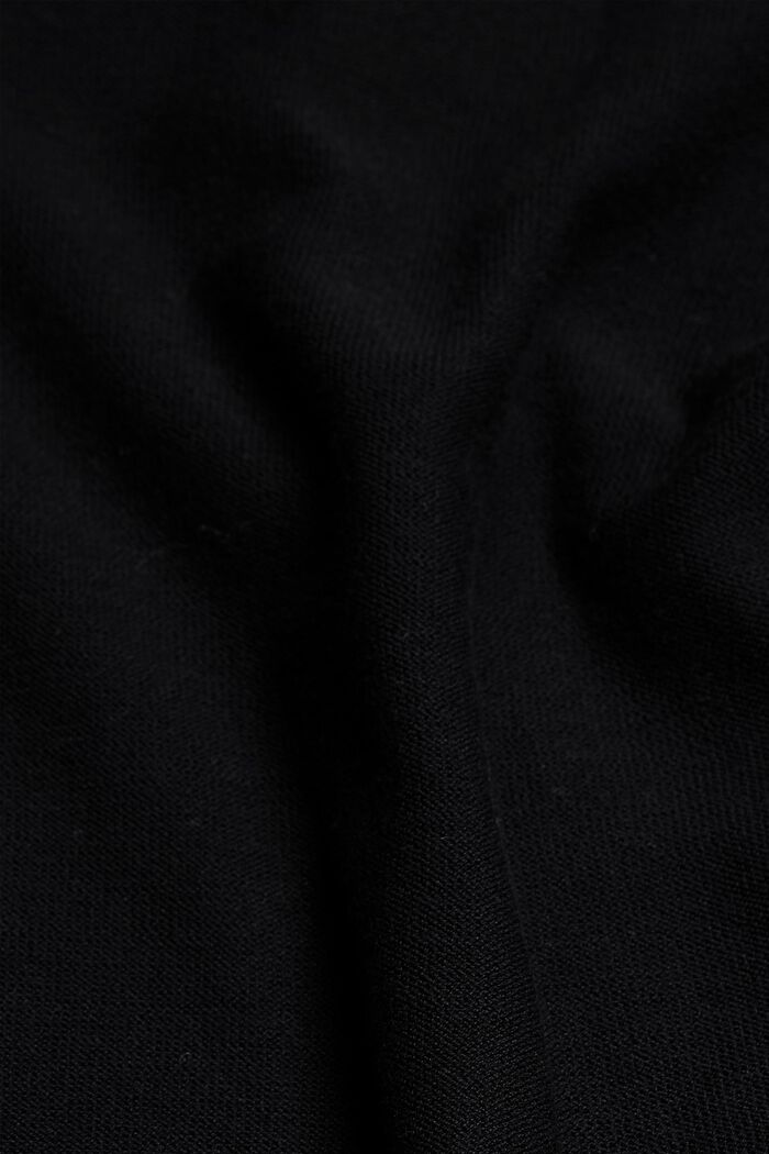 Kardigan bez zapínání, ze 100% bio bavlny, BLACK, detail image number 4