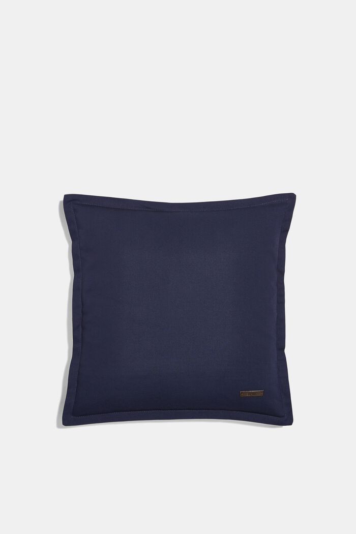 Dvoubarevný potah na polštář ze 100% bavlny, NAVY, detail image number 0