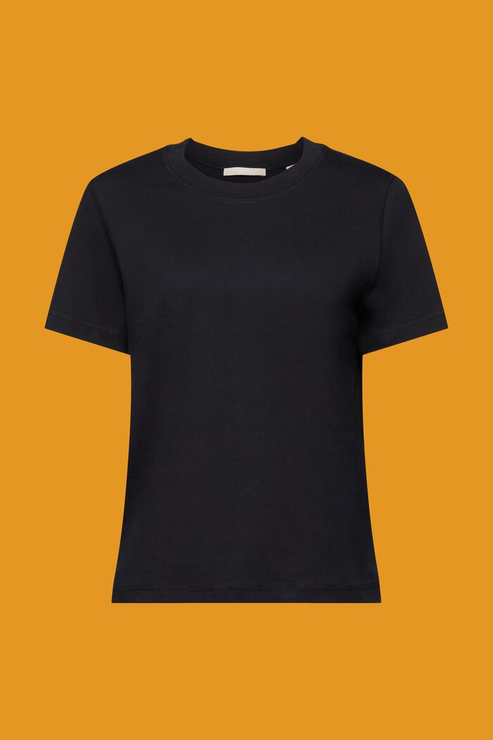 Volné tričko, 100 % bavlna, BLACK, detail image number 7
