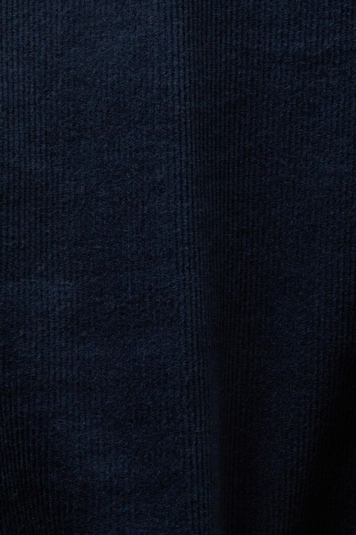 Manšestrové kalhoty s rovným straight střihem, PETROL BLUE, detail image number 6