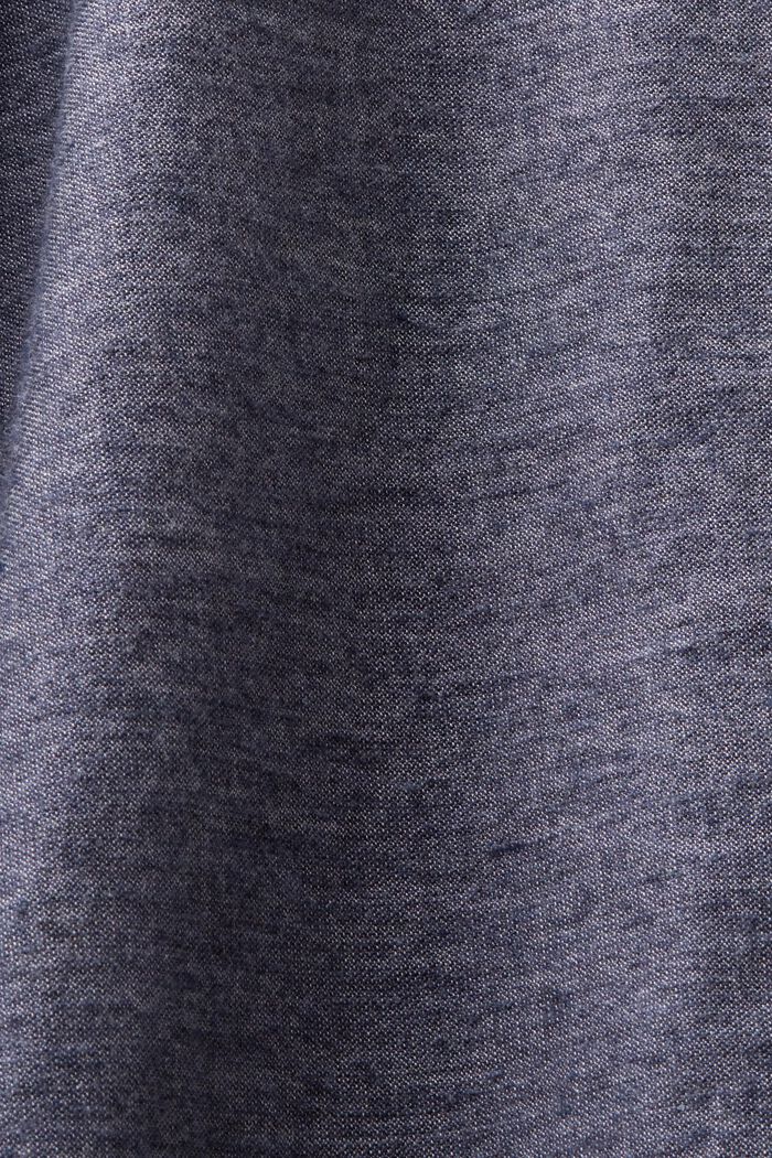 Melírovaná košile, 100% bavlna, NAVY, detail image number 5