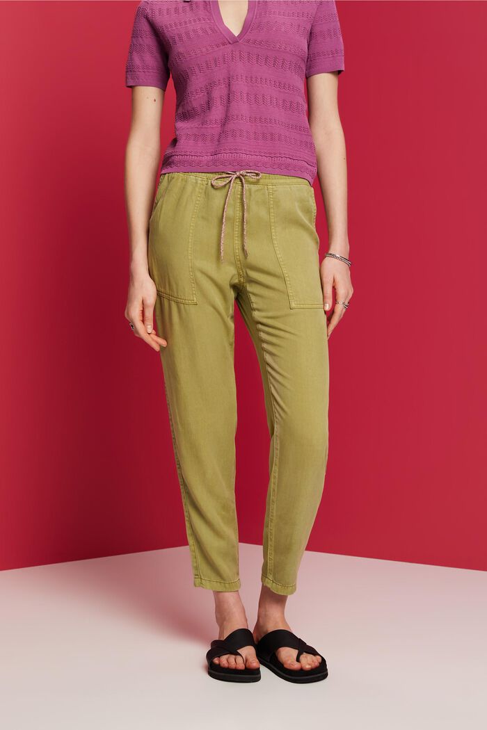 Kalhoty s elastickým pasem, PISTACHIO GREEN, detail image number 0