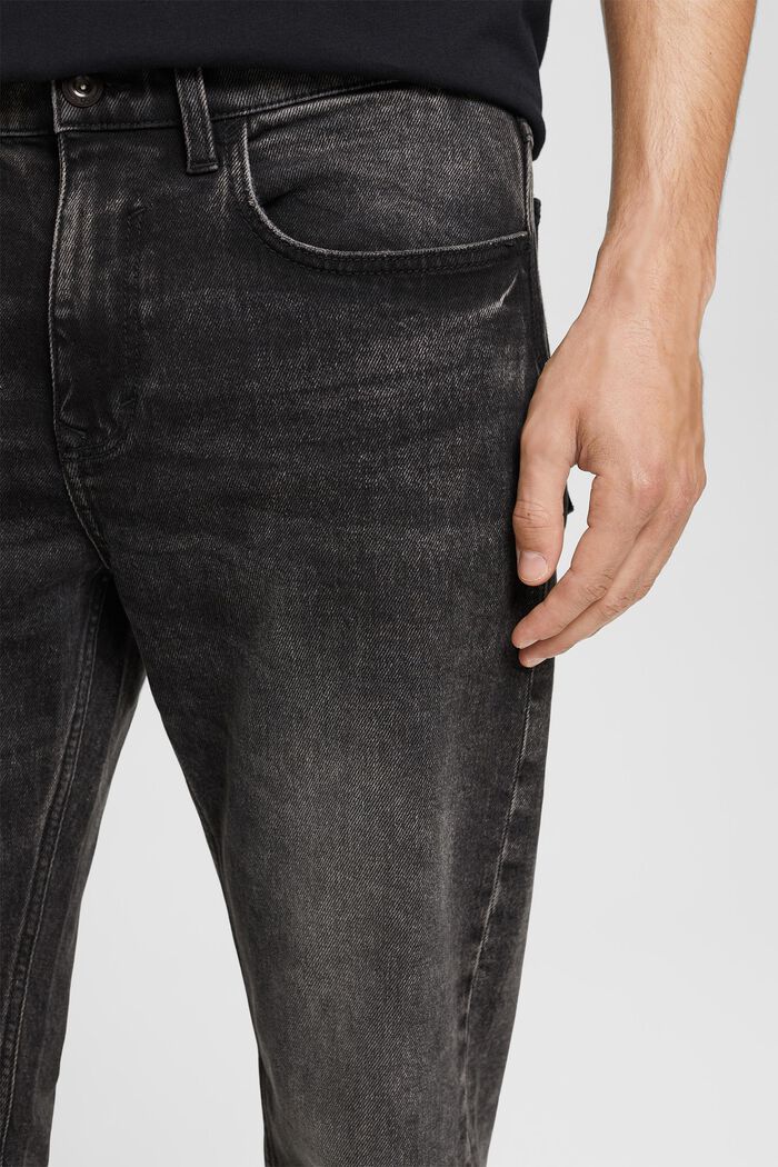 Strečové džíny se sepraným vzhledem, BLACK MEDIUM WASHED, detail image number 0