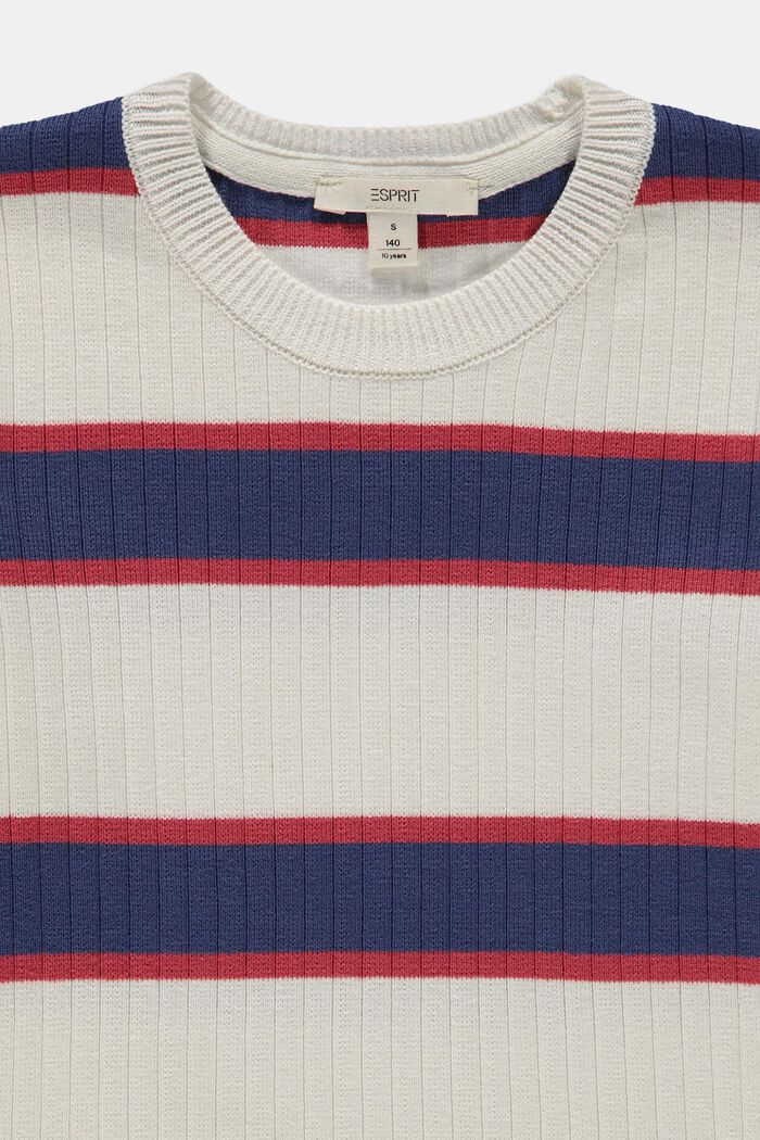 Žebrový pulovr ze 100% bavlny, DUSTY NUDE, detail image number 2