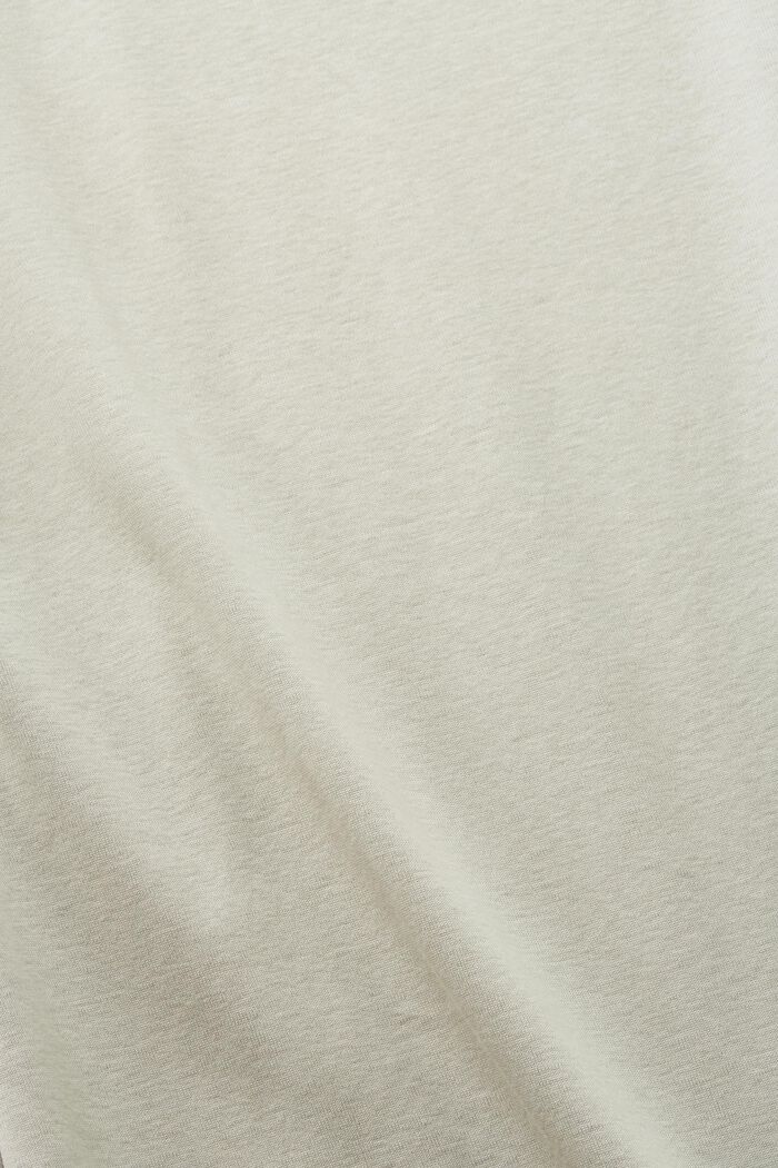 Tričko z bio bavlny, s ohrnutými manžetami, DUSTY GREEN, detail image number 6
