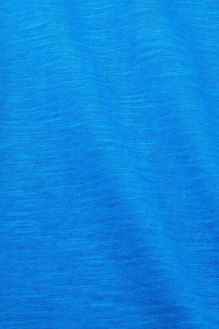 Tričko s nařasenými rukávy, 100% bavlna, BRIGHT BLUE, detail image number 4