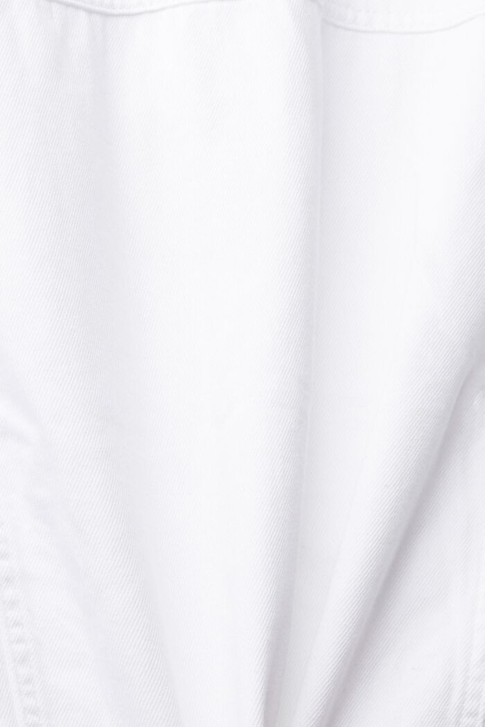 Bílá džínová bunda, WHITE, detail image number 4