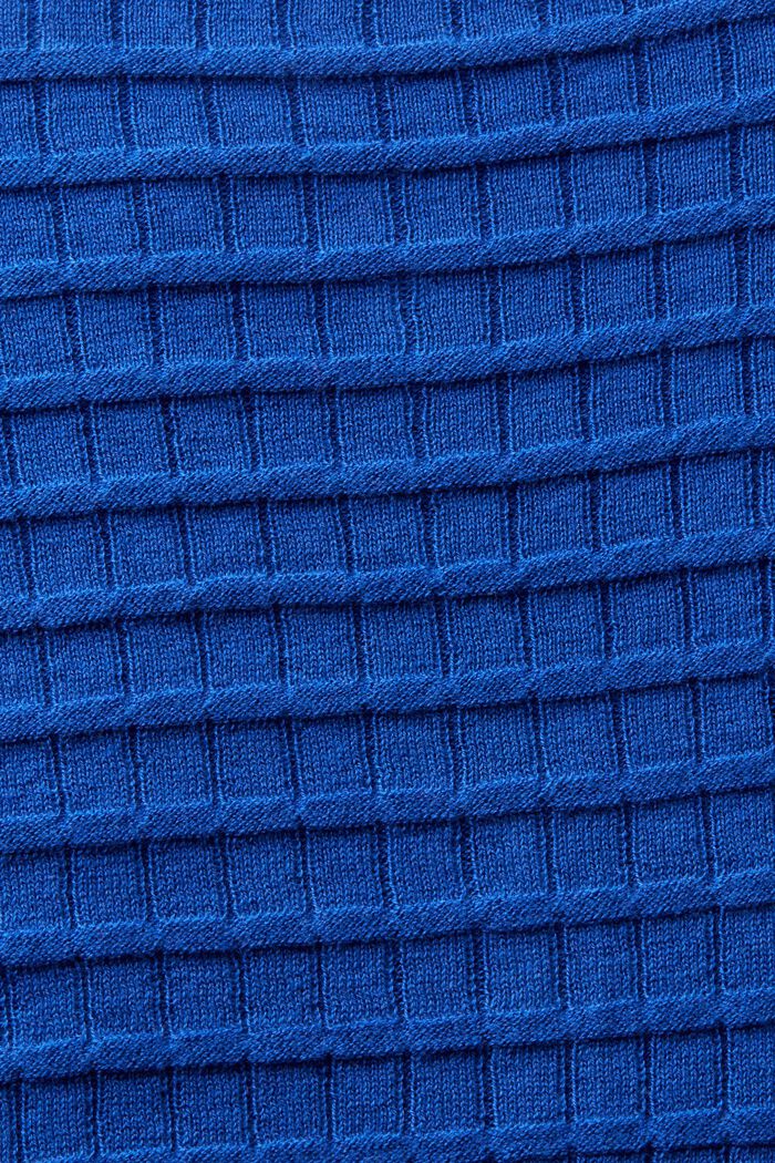 Pulovr ze strukturované pleteniny, BRIGHT BLUE, detail image number 5