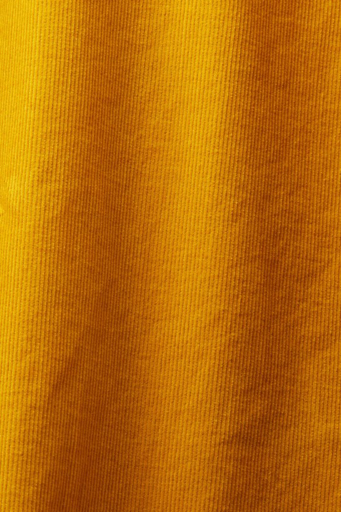 Manšestrová košile, 100% bavlna, NEW AMBER YELLOW, detail image number 5