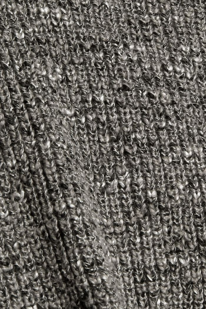 Kardigan ze směsi s bio bavlnou, GUNMETAL, detail image number 4