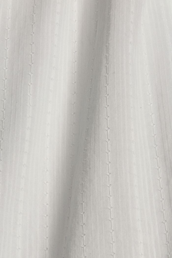 Halenka s tkanou strukturou, 100% bavlna, OFF WHITE, detail image number 4