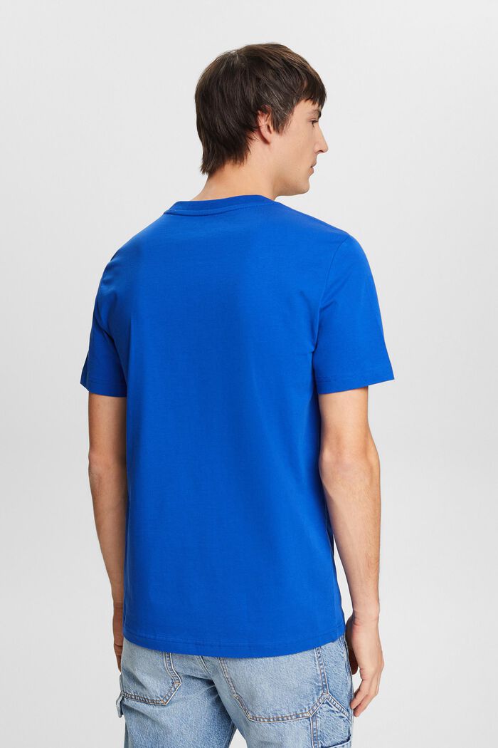 Žerzejové tričko s kulatým výstřihem, BRIGHT BLUE, detail image number 3