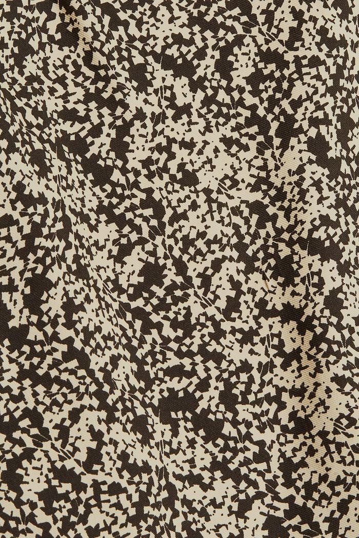 Vzorované tričko s dlouhým rukávem a vázačkou, LENZING™ ECOVERO™, BLACK, detail image number 4