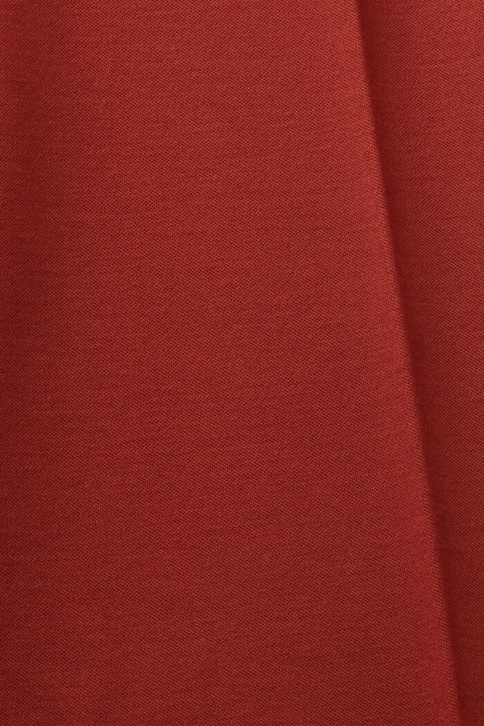 Kalhoty s rovným střihem, z žerzeje punto, RUST BROWN, detail image number 5