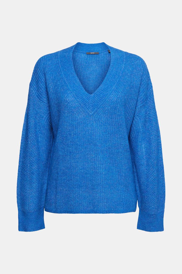 S alpakou: Pletený pulovr, BLUE, detail image number 6