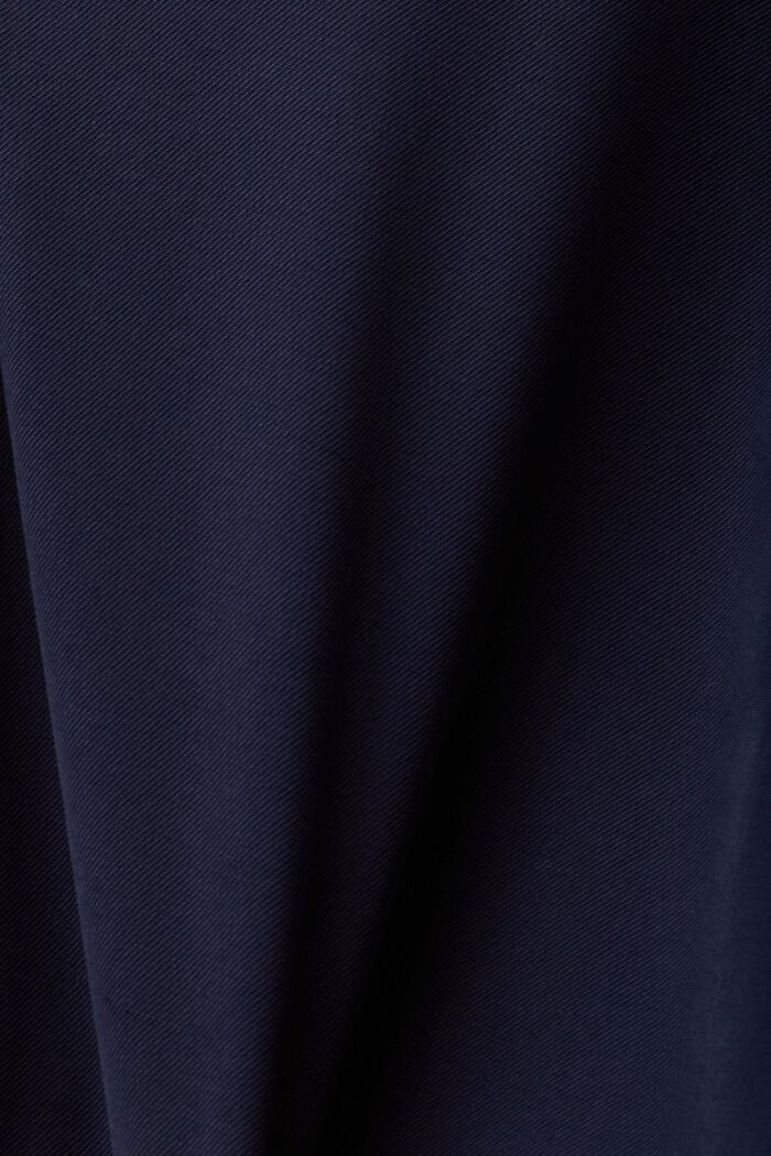 Minišaty z tkaniny v košilovém střihu, NAVY, detail image number 5