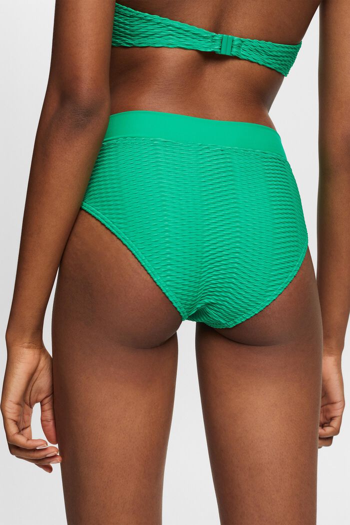 Recyklováno: texturované bikinové kalhotky, GREEN, detail image number 3