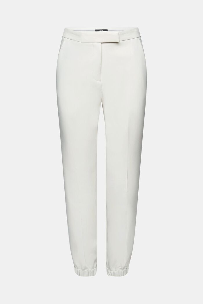 Zkrácené kalhoty s elastickými náplety nohavic, PASTEL GREY, detail image number 6