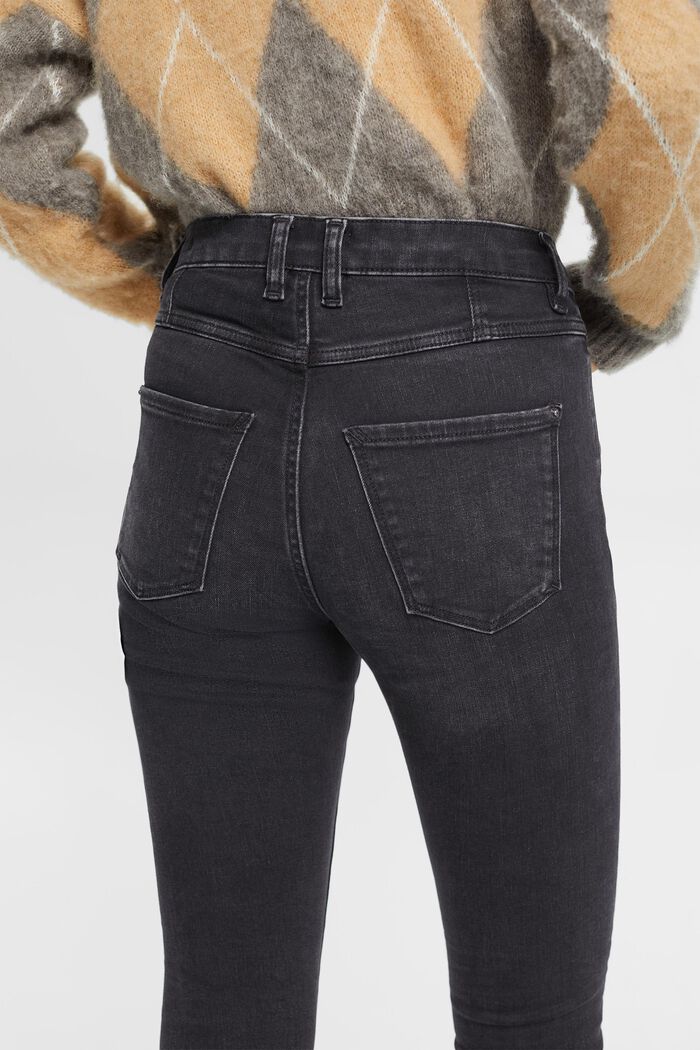 Strečové džíny Skinny Fit s vysokým pasem, BLACK MEDIUM WASHED, detail image number 4