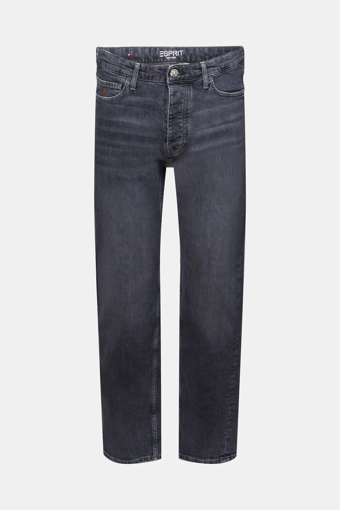 Retro pohodlné džíny se středně vysokým pasem, BLACK MEDIUM WASHED, detail image number 7