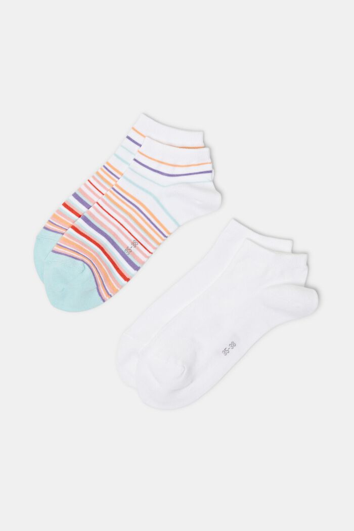 2 páry ponožek z bio bavlny, NEW WHITE, detail image number 0