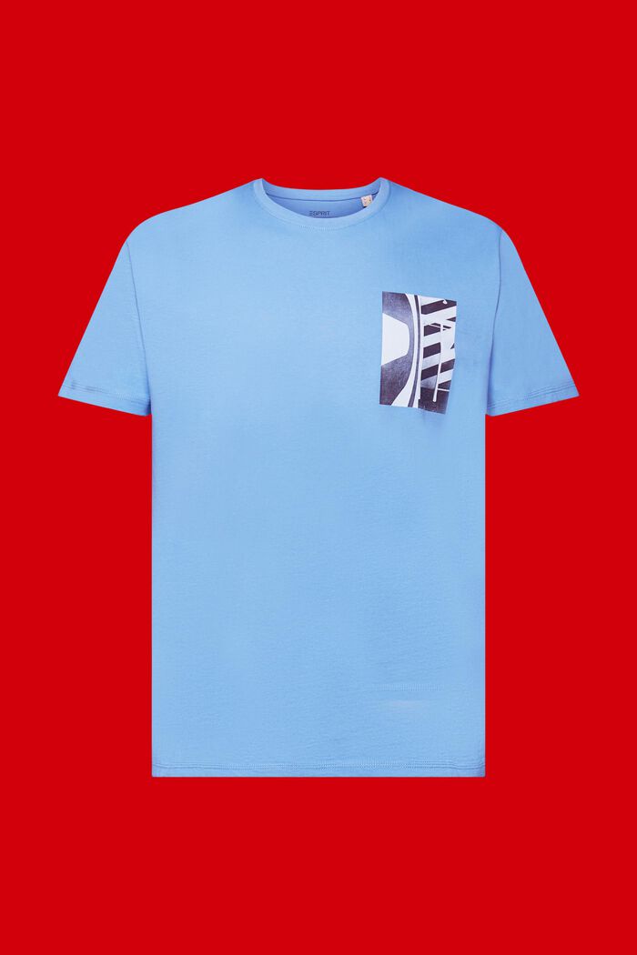 Tričko s kulatým výstřihem ke krku, 100% bavlna, LIGHT BLUE, detail image number 6