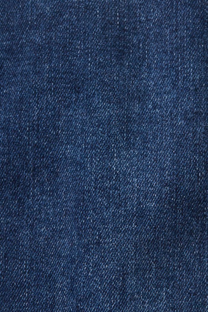 Džíny s rovným straight střihem a středně vysokým pasem, BLUE BLACK, detail image number 5