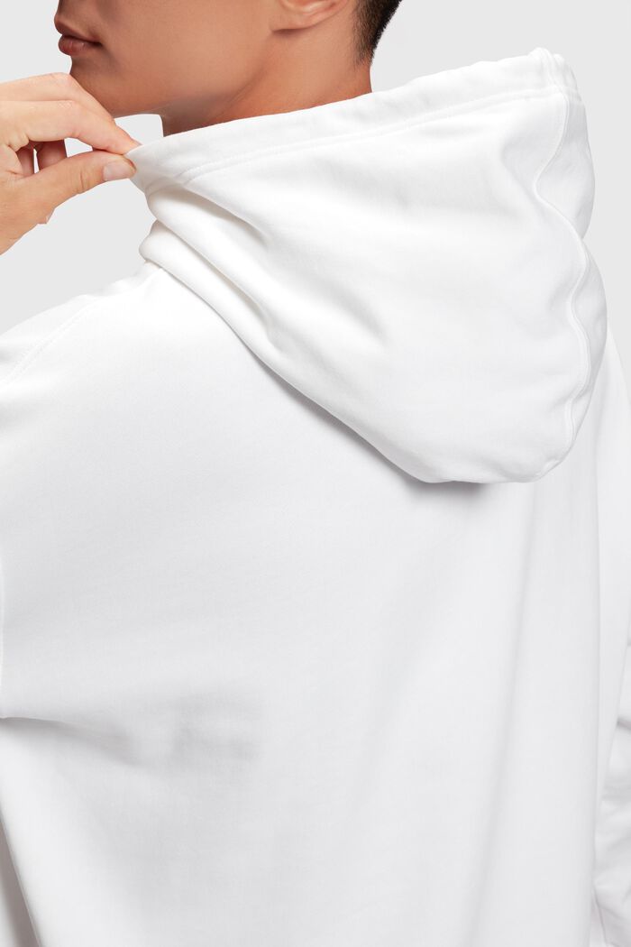Mikina s kapucí a nášivkami, WHITE, detail image number 3