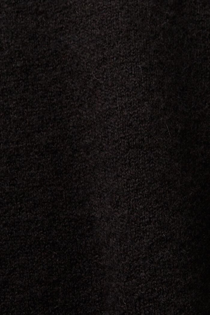 Pulovr z pleteniny, s bluzonovými rukávy, BLACK, detail image number 5