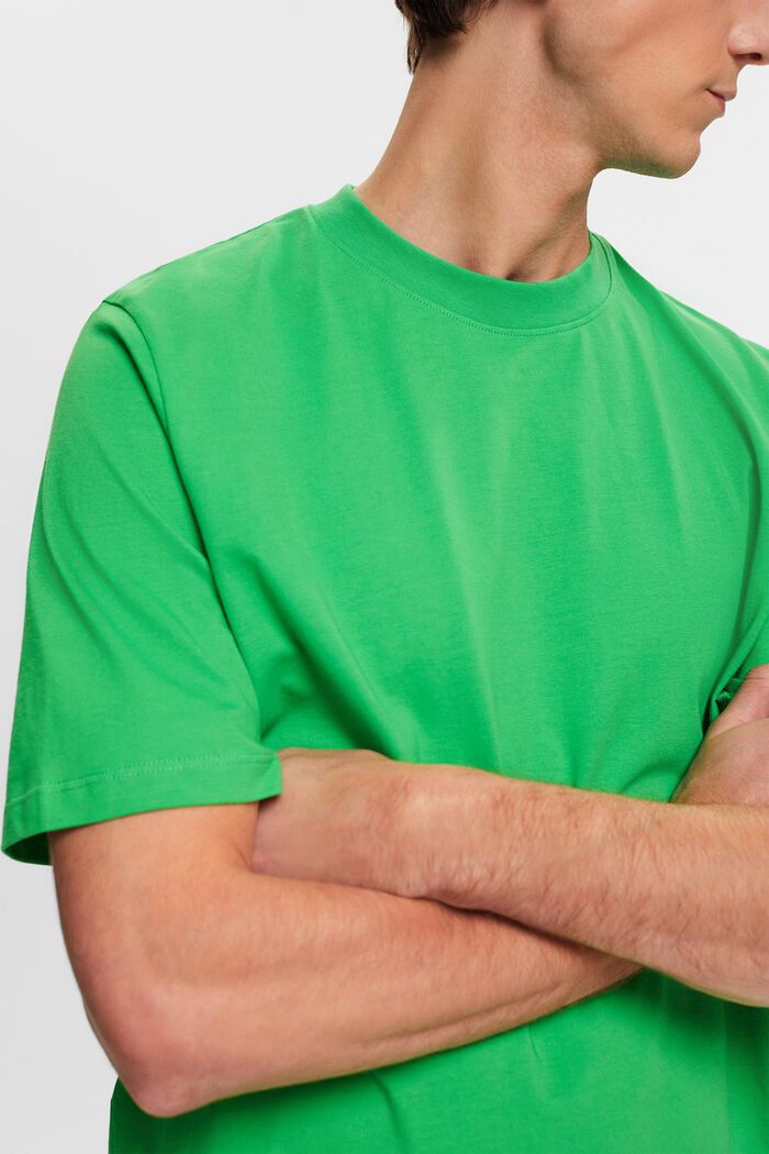 Bavlněné tričko s kulatým výstřihem, GREEN, detail image number 2