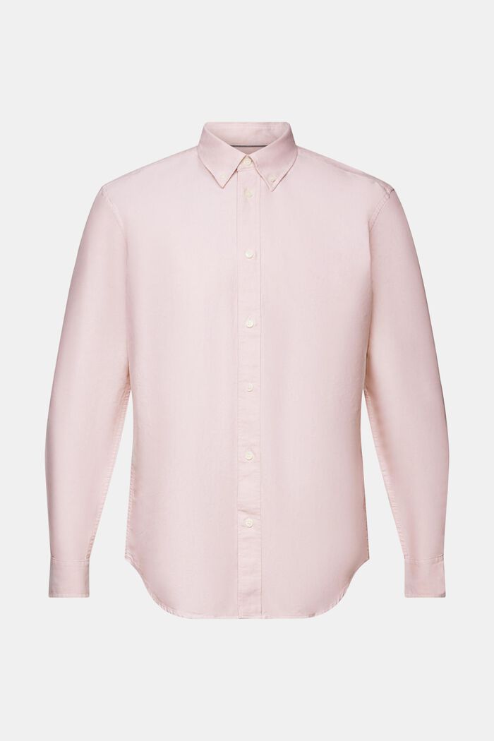 Bavlněná popelínová košile s propínacím límcem, OLD PINK, detail image number 5