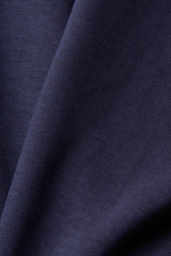Šaty z teplákoviny s polovičním zipem, NAVY, detail image number 4