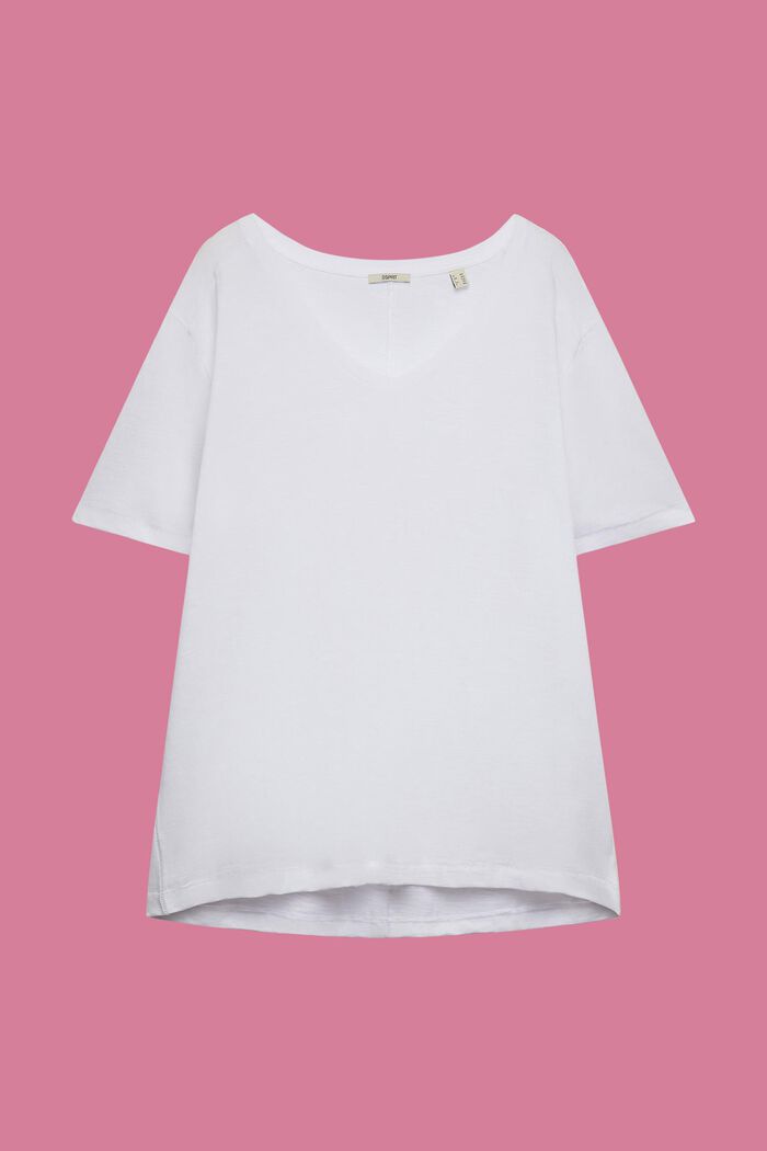 CURVY Žerzejové tričko, 100 % bavlna, WHITE, detail image number 0