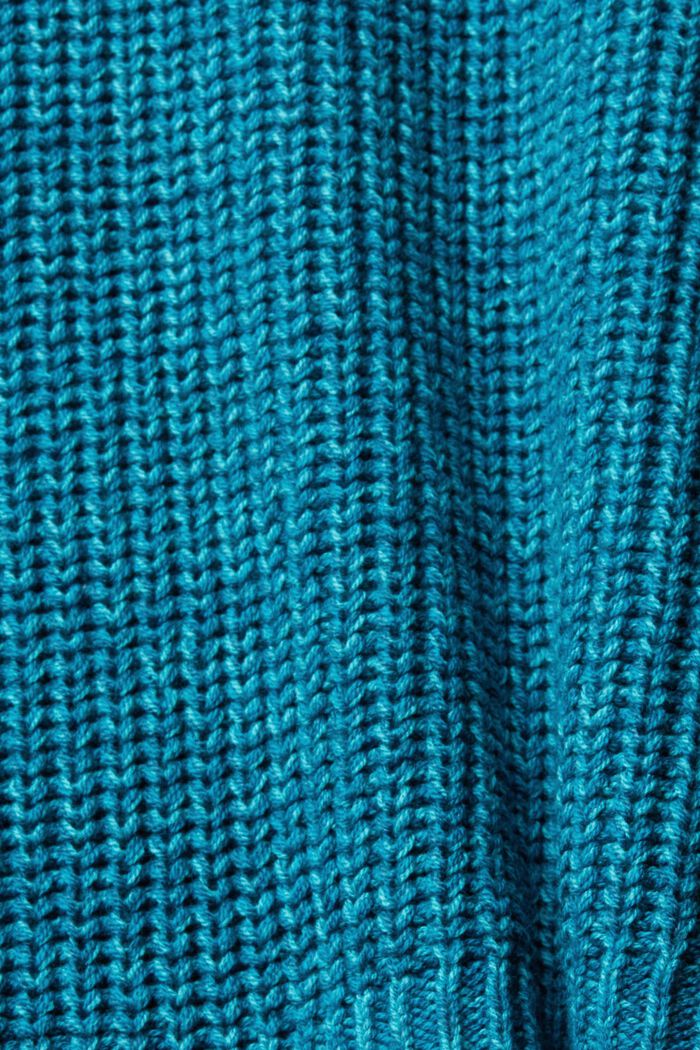 Pletený žebrový svetr, TEAL BLUE, detail image number 1