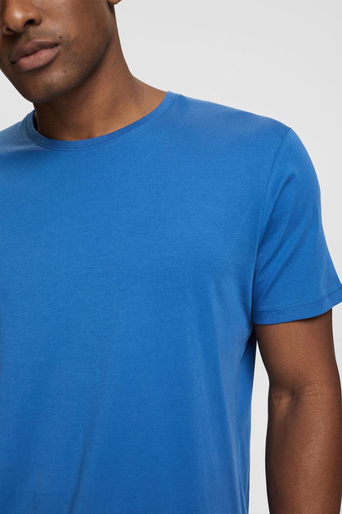 Žerzejové tričko, 100 % bavlna, BLUE, detail image number 0