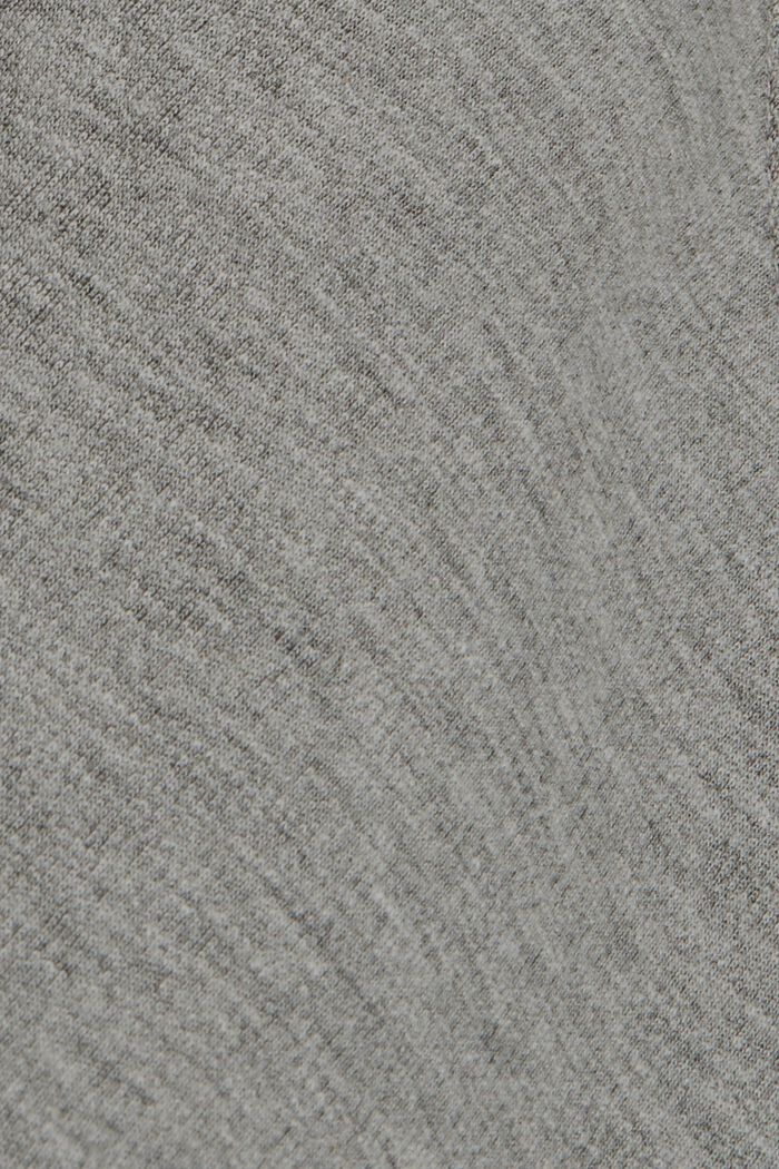 Kardigan z teplákoviny, ze směsi s bio bavlnou, MEDIUM GREY, detail image number 4