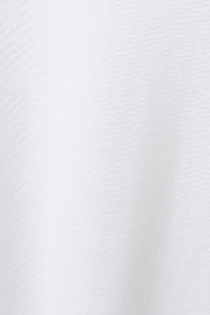 Tričko s dlouhým rukávem a výstřihem do U, WHITE, detail image number 6