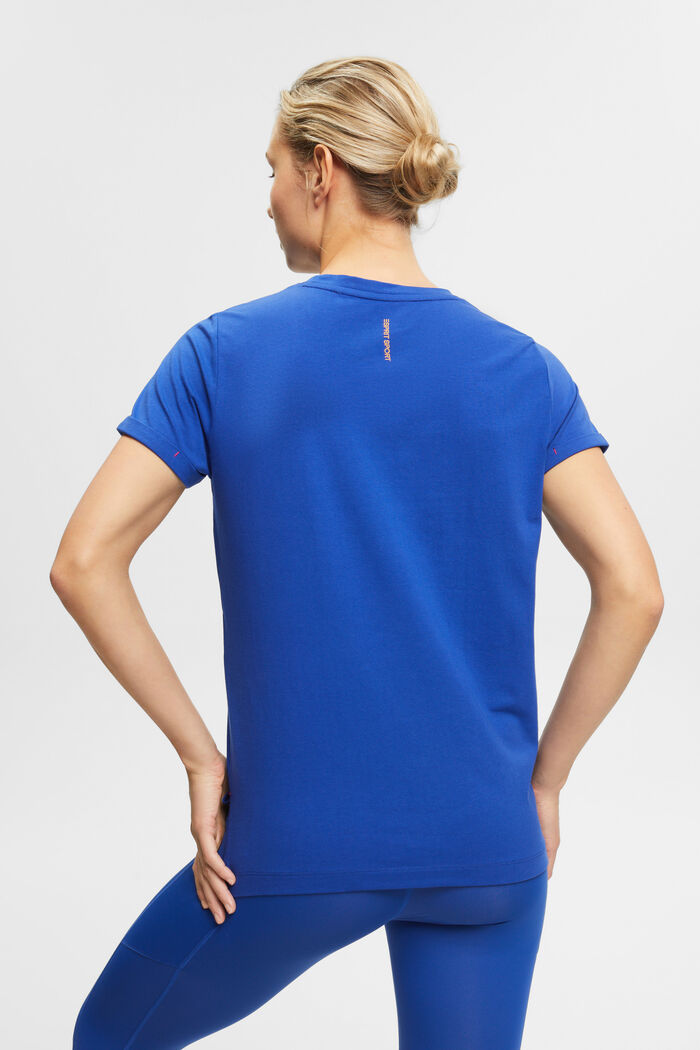 Sportovní bavlněné tričko, BRIGHT BLUE, detail image number 3