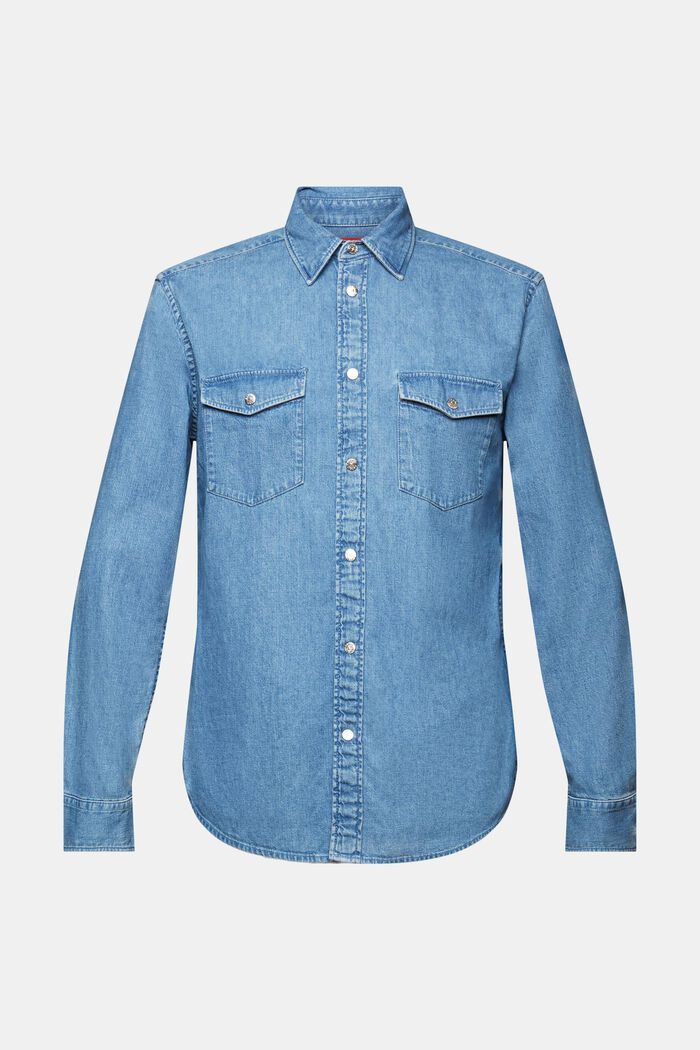 Džínová košile, BLUE LIGHT WASHED, detail image number 5