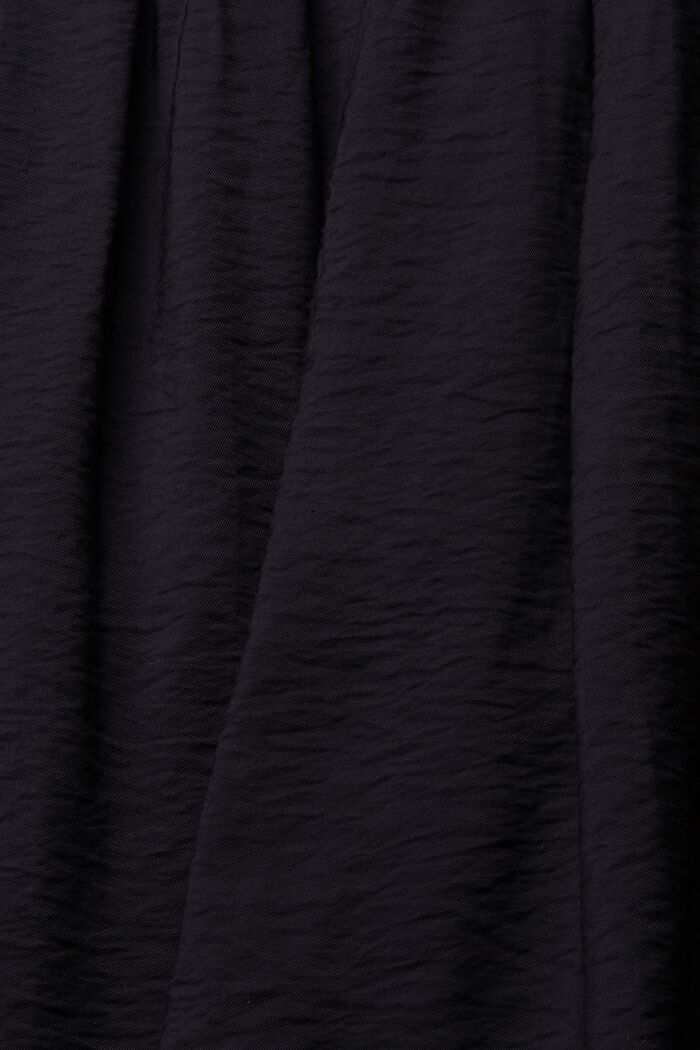 Splývavé bermudy v mačkaném vzhledu, BLACK, detail image number 1
