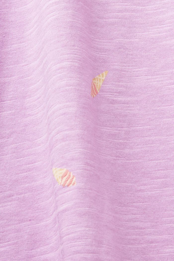 Tričko s potiskem po celé ploše, 100% bavlna, VIOLET, detail image number 5